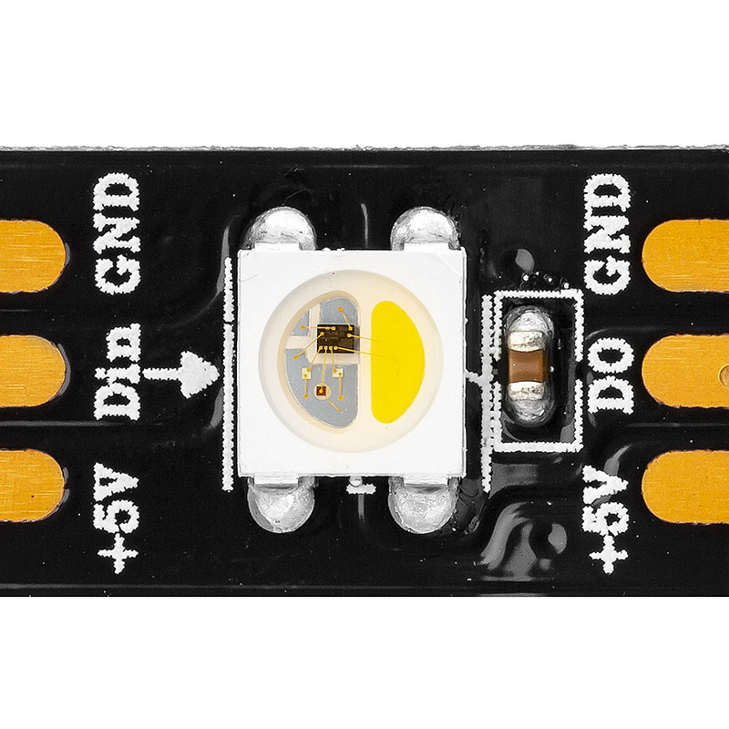 SK6812 RGBW/WWA 144LEDS/M DC5V 12MM-Wide Digital Intelligent Addressable LED Strip Lights - 1m/3.28ft per roll SK6812 RGBW/WWA 144LEDS/M DC5V 12MM-Wide Digital Intelligent Addressable LED Strip Lights - 1m/3.28ft per roll